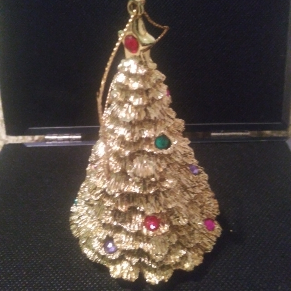 Gold Plated Tree Ornament